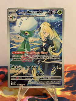 Pokemon Arven s Greedent + Cynthia's Roserade Lot - Image 3