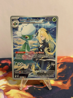 Pokemon Arven s Greedent + Cynthia's Roserade Lot - Image 4