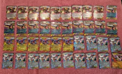 Pokemon TCG MEGA EVOLUTIONS / PHANTASMAL FLAMES MEGA EX Bulk Lot of 215 Cards NM - Image 5