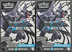 Pokemon TCG Scarlet & Violet Black Bolt Factory Sealed Booster Bundle Box x2 New - Image 1