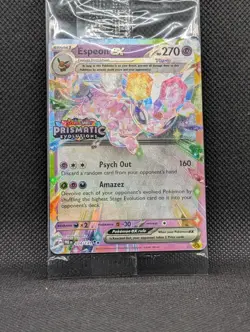 Pokemon TCG Espeon EX 034/131 Prismatic Evolutions STAMPED Promo SEALED 2025 - Image 1