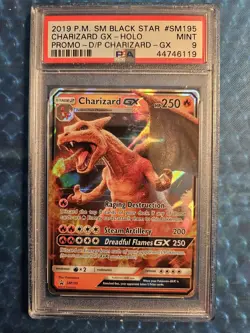 Pokemon Charizard GX Detective Pikachu Black Star Promo SM195 PSA 9 Mint - Image 1