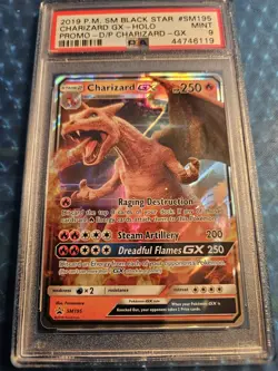 Pokemon Charizard GX Detective Pikachu Black Star Promo SM195 PSA 9 Mint - Image 2