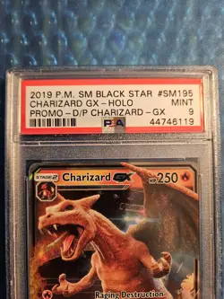 Pokemon Charizard GX Detective Pikachu Black Star Promo SM195 PSA 9 Mint - Image 3