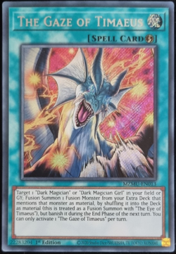 The Gaze of Timaeus - MZMU-EN013 | Secret Rare 1st Edition NM YuGiOh! - Image 1