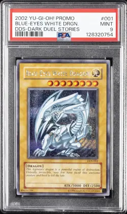 Blue Eyes White Dragon DDS-001 Secret Rare Promo Yugioh PSA 9 *754 - Image 1
