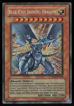Blue-Eyes Shining Dragon RP02-EN096 ORIGINAL Secret Rare Retro Pack 2 Yu-Gi-Oh - Image 1
