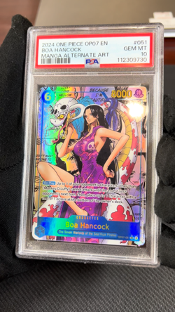 Boa Hancock OP07-051 PSA 10 Manga English 500 Years in the Future One Piece TCG - Image 2
