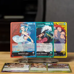 One Piece TCG 502 Card Lot EB03 Common Playset + Mixed Rare SR Leader DON!! Foil - Image 4