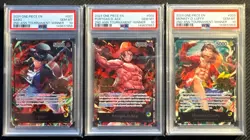 One Piece 2nd Anniversary Tournament Winner Ace, Luffy & Sabo PSA 10 Sequential - Image 1