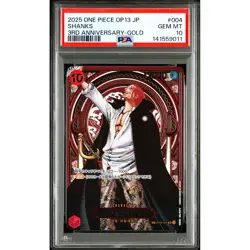 PSA 10 Shanks (SP Alt Art) OP09-004 SR ONE PIECE Card Game 2025 #V40 - Image 2