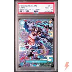 PSA 10 Kaido (SP Alt Art) OP04-044 SR ONE PIECE Card Game 2023 #LEU - Image 1