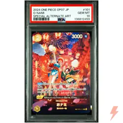 PSA 10 O-Nami (SP Alt Art) OP06-101 R 500 ONE PIECE Card Game 2024 #M90 - Image 1