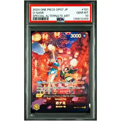 PSA 10 O-Nami (SP Alt Art) OP06-101 R 500 ONE PIECE Card Game 2024 #M90 - Image 2