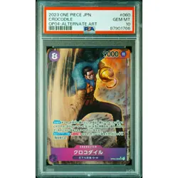 PSA 10 Sir Crocodile (Alt Art) OP04-060 SR ONE PIECE Card Game 2023 #I7Y - Image 2