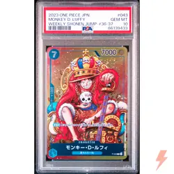 PSA 10 Monkey D. Luffy P-043 P OPCG Promo - ONE PIECE Card Game #YHU - Image 1