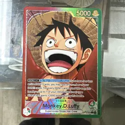 2025 One Piece Carrying On His Will Monkey D. Luffy Leader #OP13-001 damaged - Image 1