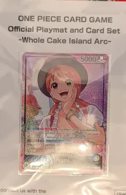 One Piece TCG Nami Leader Whole Cake Island OP11-041 Card and Playmat - Image 2
