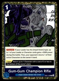 One Piece Card Game Gum-Gum Champion Rifle Memorial Collection EB01-028 - Image 1