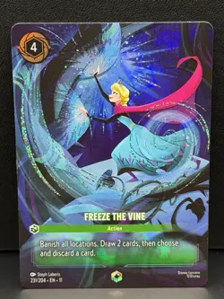 Disney Lorcana Winterspell Enchanted Freeze The Vine 231/204 Elsa - Image 1