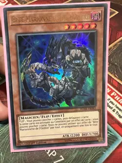 French Yugioh Shaddoll Beast BLHR-EN083 Ultra Rare 1st Ed LP - Image 1