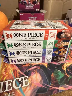 One Piece Card Game ST01-04 Starter Deck Set of 4 Decks SEALED English - Image 2