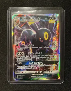 Pokemon Umbreon GX TCG Full Art Ultra Rare Holo Card #80 - Image 1