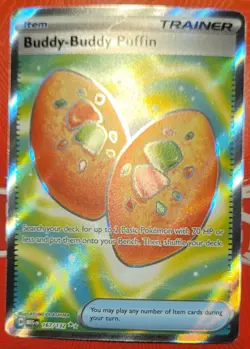 Pokemon Buddy-Buddy Poffin Ultra Rare Mega Evolution Card NM - Image 1