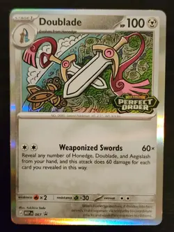 Pokemon Card Doublade MEP 067 - Perfect Order Prerelease Black Star Promo - Image 1