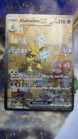 Pokemon Alakazam EX TCG Card 201/165 SV Scarlet & Violet 151 NM Condition - Image 1