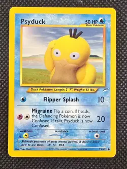Pokemon Neo Destiny TCG Psyduck Card Regular, Common, 79/105 - Image 1