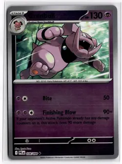 Granbull 038/094 Phantasmal Flames PFL Reverse Holo Uncommon Pokemon Card - Image 1