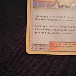 Pokemon Rosa Trainer Supporter 204/236 SM-Cosmic Eclipse Holo Rare Card - Image 4