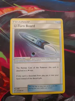 U-Turn Board 211/236 Uncommon SM - Unified Minds LP Pokemon Card - Image 1