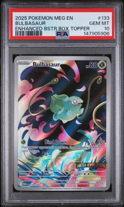 Bulbasaur (Stamped) 133/132 - Miscellaneous Cards & Products Holo (PSA 10) - Image 1