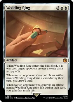 Wedding Ring NM Doctor Who MTG Magic The Gathering White English Card - Image 1