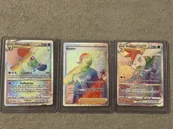 Pokemon Rainbow Card Lot Of 3 - Image 1