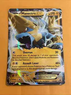 Manectric EX 23/119 Holo XY Phantom Forces Pokemon Card HP - Image 1
