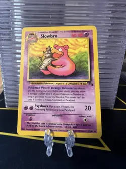 Pokemon TCG Fossil Set Slowbro 43/62 Uncommon Card - LP WOTC - Image 1