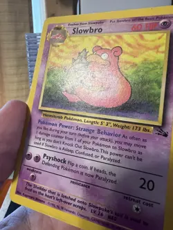 Pokemon TCG Fossil Set Slowbro 43/62 Uncommon Card - LP WOTC - Image 3