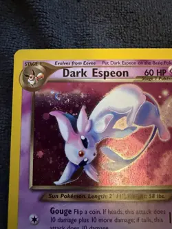 Dark Espeon 4/105 Neo Destiny HOLO (2002) (MASSIVE SWIRL!!!) WOTC Pokemon Card - Image 3