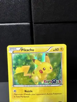 Pokemon Pikachu Holo Promo Toys R Us Card XY 2016 26/83 60 HP Electric Type - Image 3