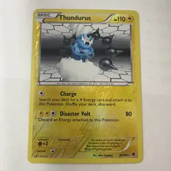 Thundurus 35/98 Holo Rare Emerging Powers Pokemon Card reverse lightning Holo - Image 1