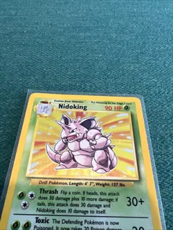 Nidoking Base Set Unlimited Holo Card 11/102 Vintage 1999 WOTC - Image 5