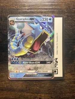Pokemon Card - Gyarados GX SM212 - Black Star Promo - Holo & Code Card - Image 1