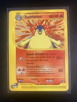 Pokemon Typhlosion TCG Expedition Card 64/165 Regular Rare Non-Holo - Image 1
