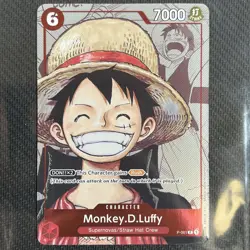 Monkey.D.Luffy P-001 English Alternate Art One Piece Promotion Cards Bandai TCG - Image 1