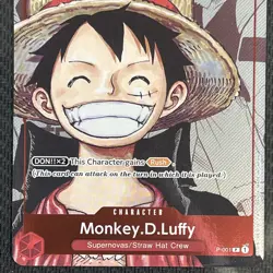 Monkey.D.Luffy P-001 English Alternate Art One Piece Promotion Cards Bandai TCG - Image 3