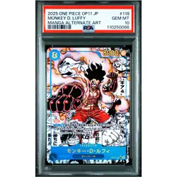 PSA 10 Monkey D. Luffy (Manga Alt Art) OP11-118 ONE PIECE Card Game 2025 #8G8 - Image 2