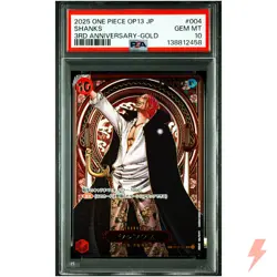 PSA 10 Shanks (SP Alt Art) OP09-004 SR ONE PIECE Card Game 2025 #DNC - Image 1